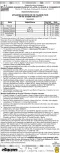 MSG-SGKM College of Arts,Scince & Commerce Principal & Assistant Professor & More Recruitment 2017
