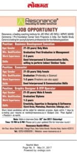 Resonance Recruitment 2017