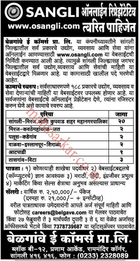 OSANGLI Online Representative Recruitment 2018