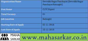 Devrukh Nagar Panchayat Ratnagiri Recruitment 2018
